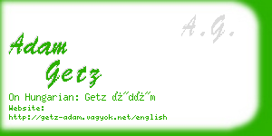 adam getz business card